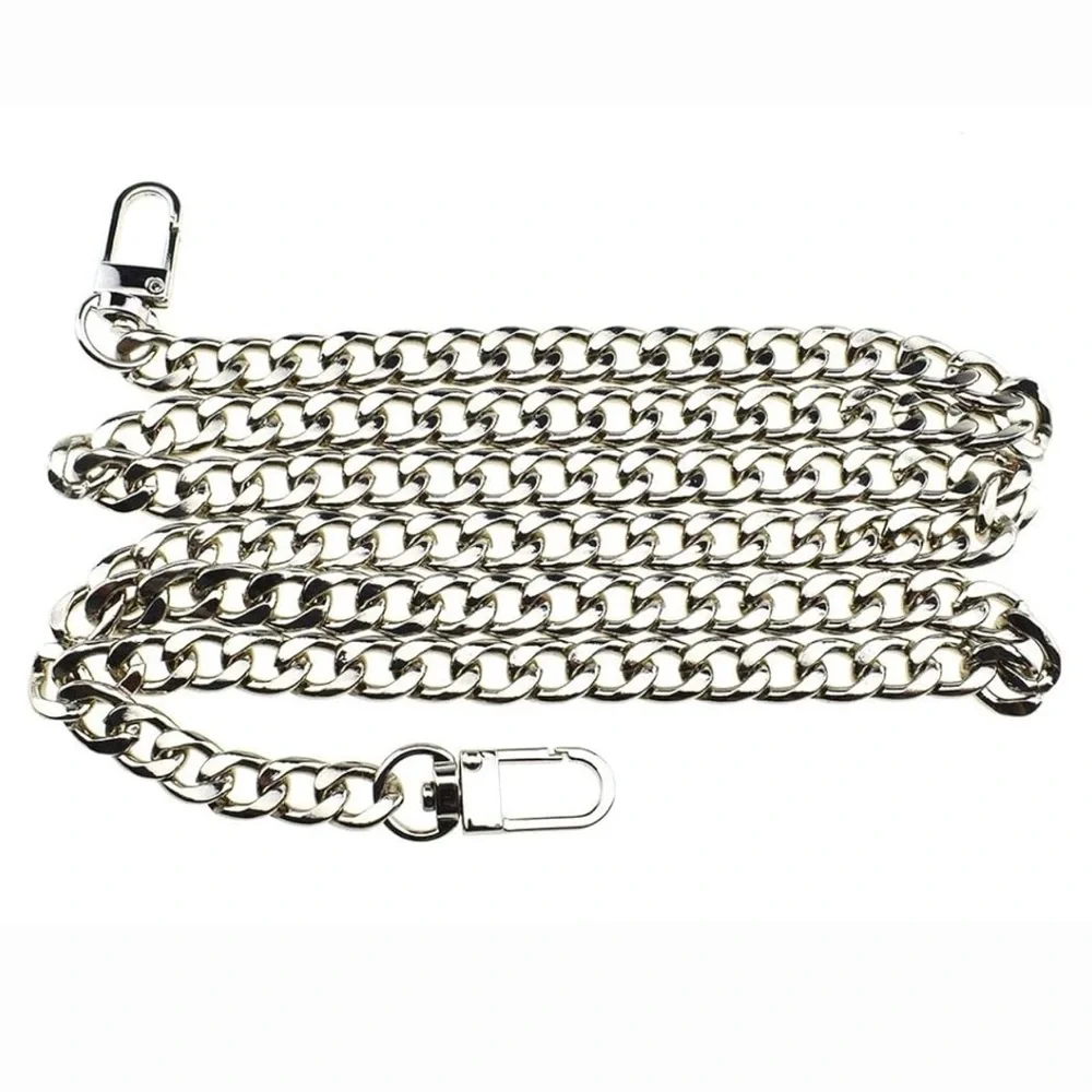 47.2” Bag Chain Silver crossbody chain- replacement Strap/handle -necklace- NWOT - Picture 3 of 3